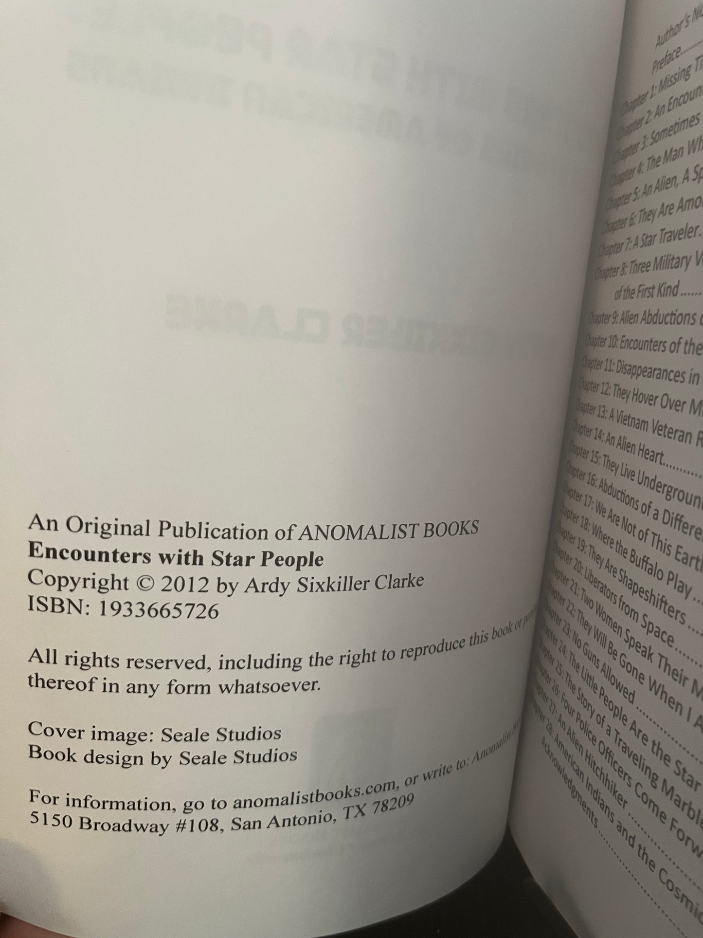 Encounters With Star People by Ardy Sixkiller Clarke