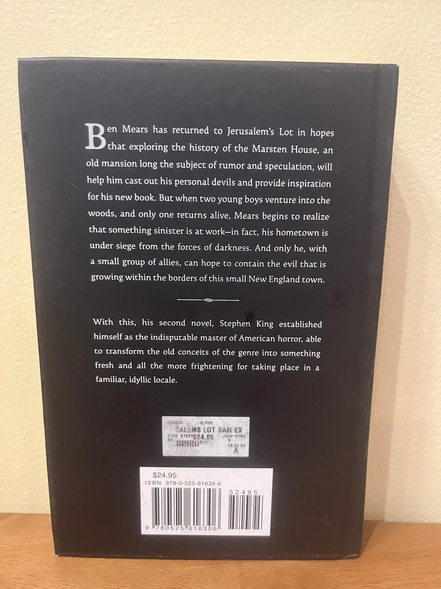 Salem’s Lot by Stephen King (2019 Glow in the Dark cover edition)