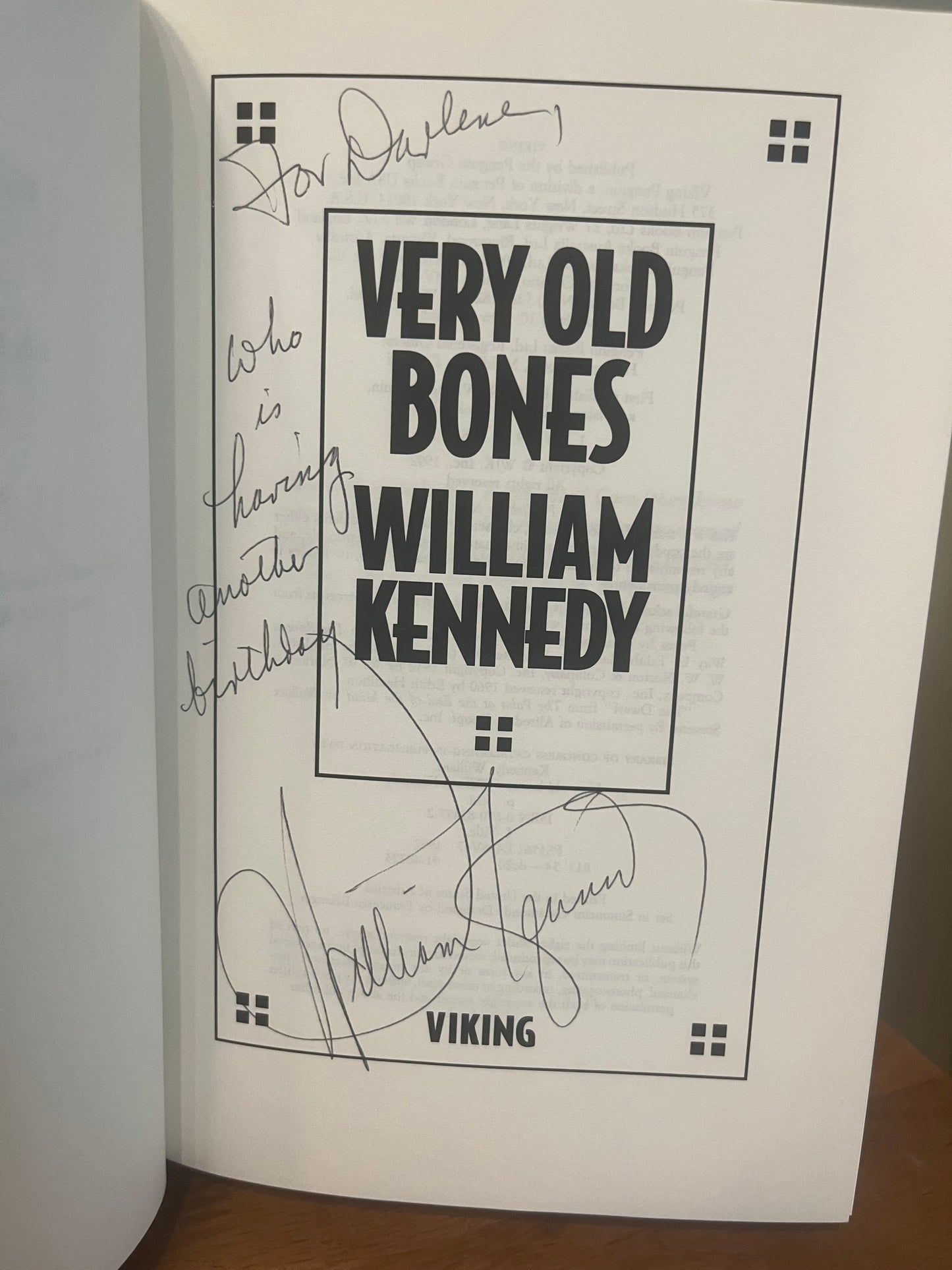 Very Old Bones by William Kennedy (Signed by Author)