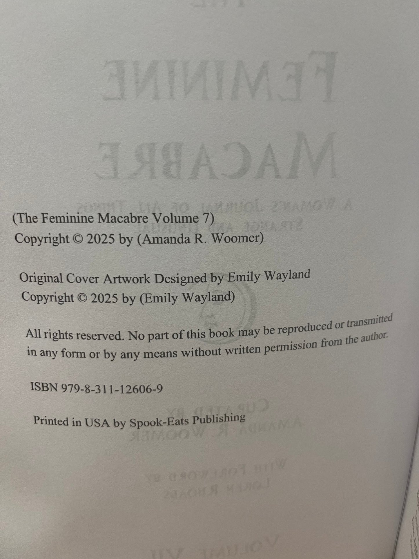 The Feminine Macabre (curated by Amanda R Woomer)