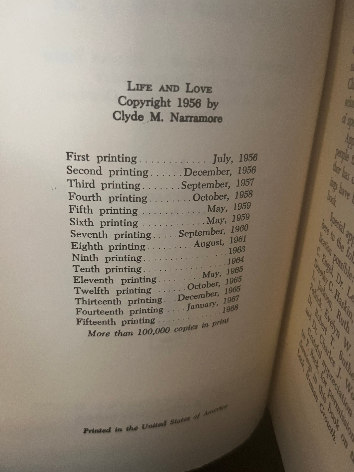 Life and Love: A Christian View of Sex by Clyde M. Norramore