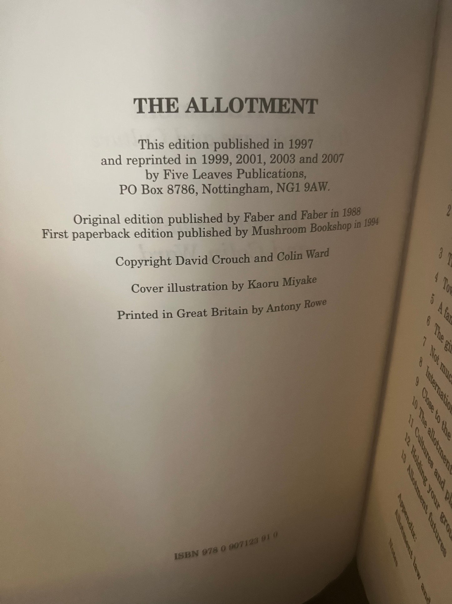 The Allotment by David Crouch & Colin Ward (2007)