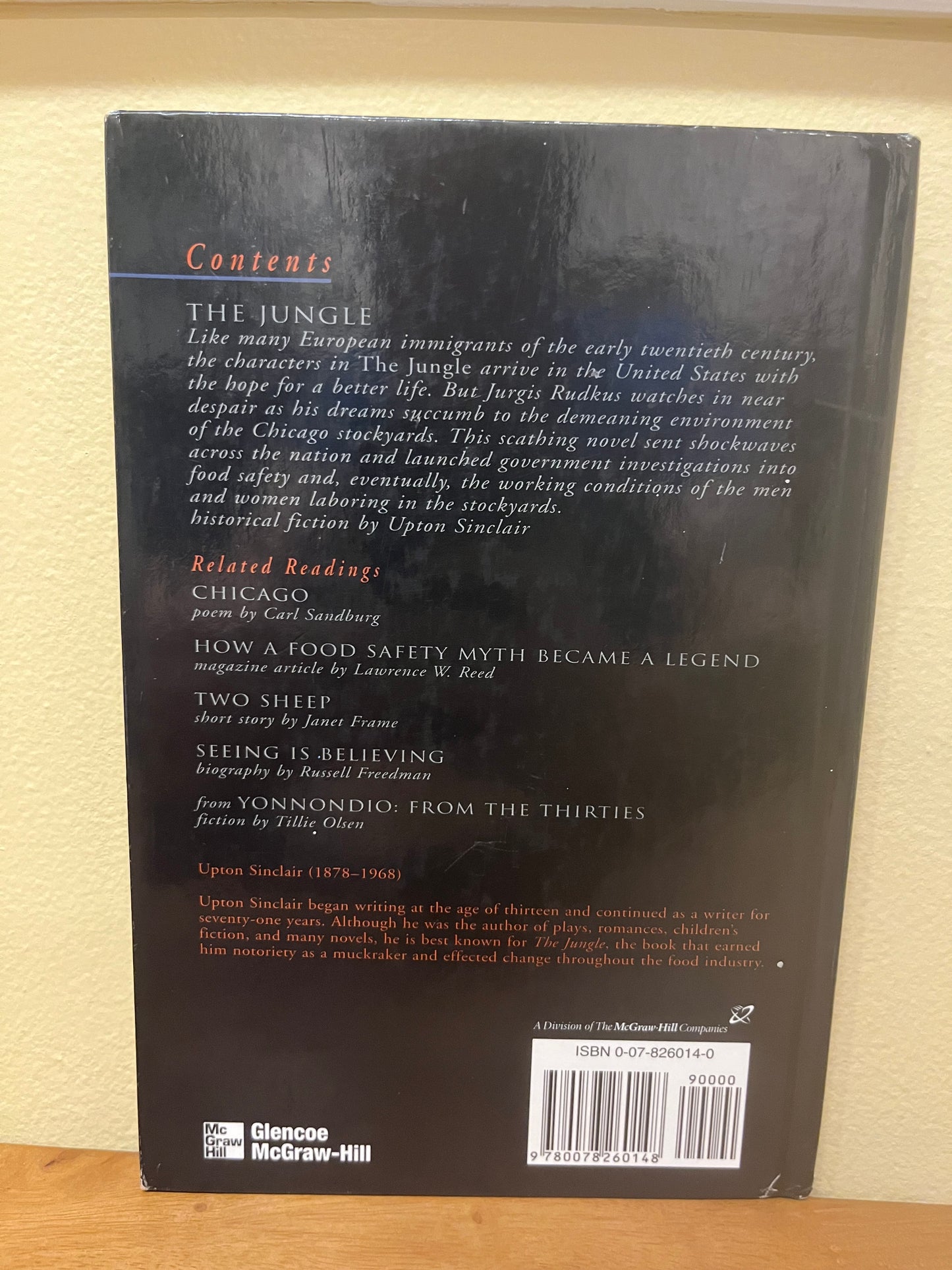 The Jungle with related readings by Upton Sinclair