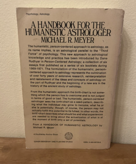 A Handbook for the Humanistic Astrologer by Michael R. Meyer