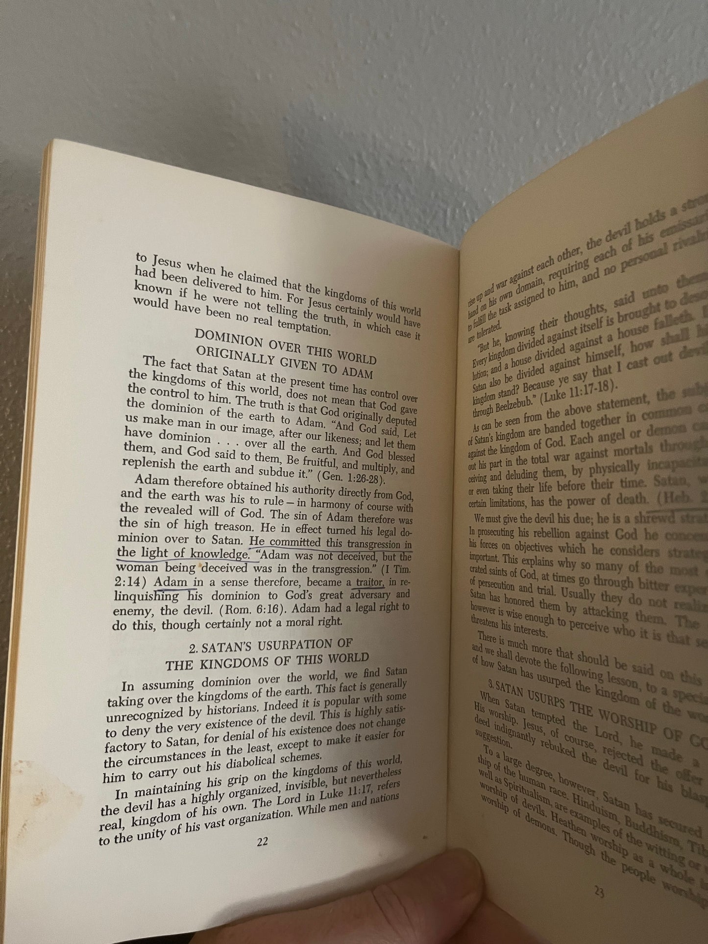 Satan Fallen Angels and Demons Series by Gordon Lindsay - 3 Volume Lot (1967)