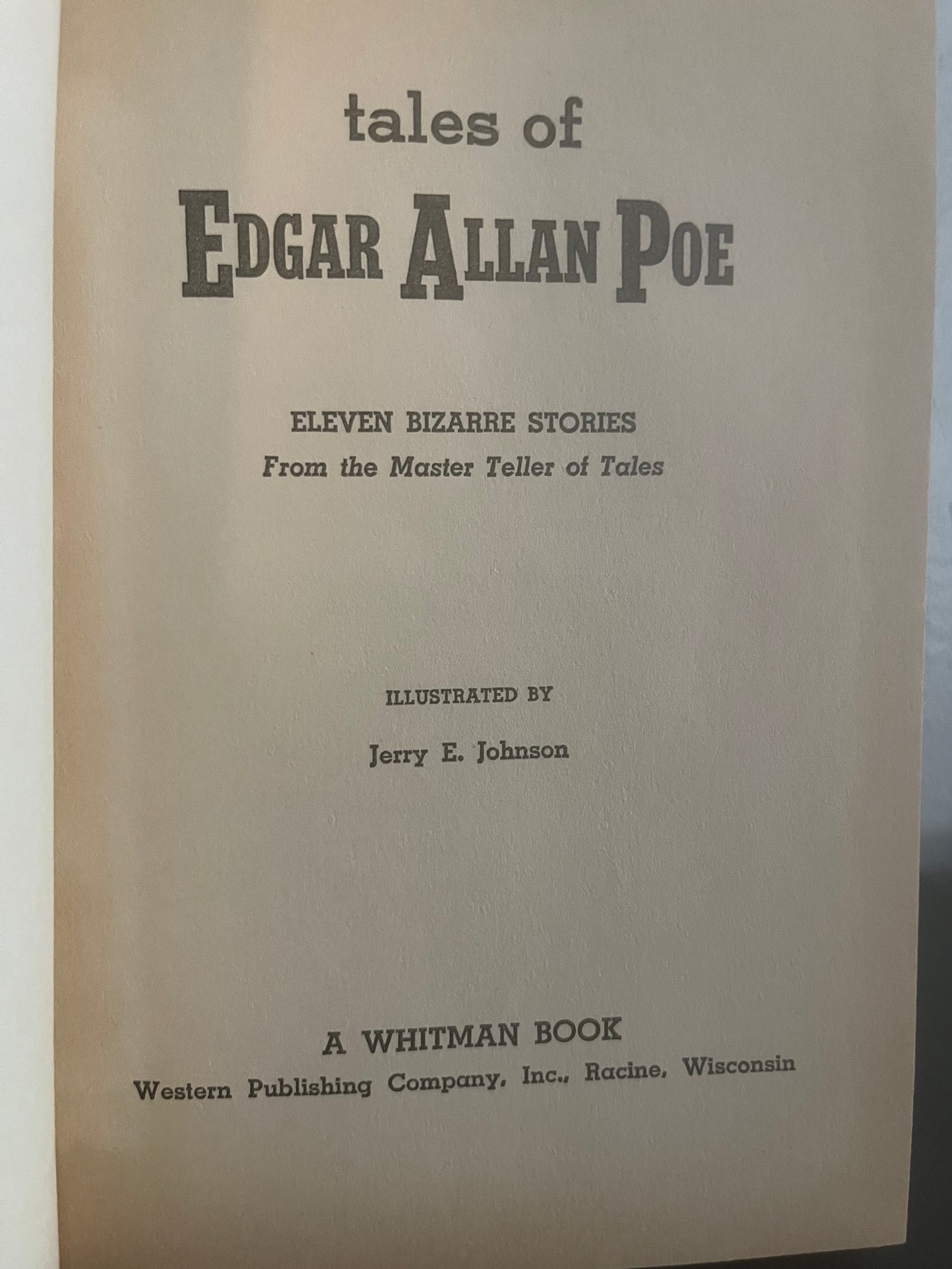 Tales of Edgar Allan Poe (Illustrated by Jerry E. Johnson, 1972)