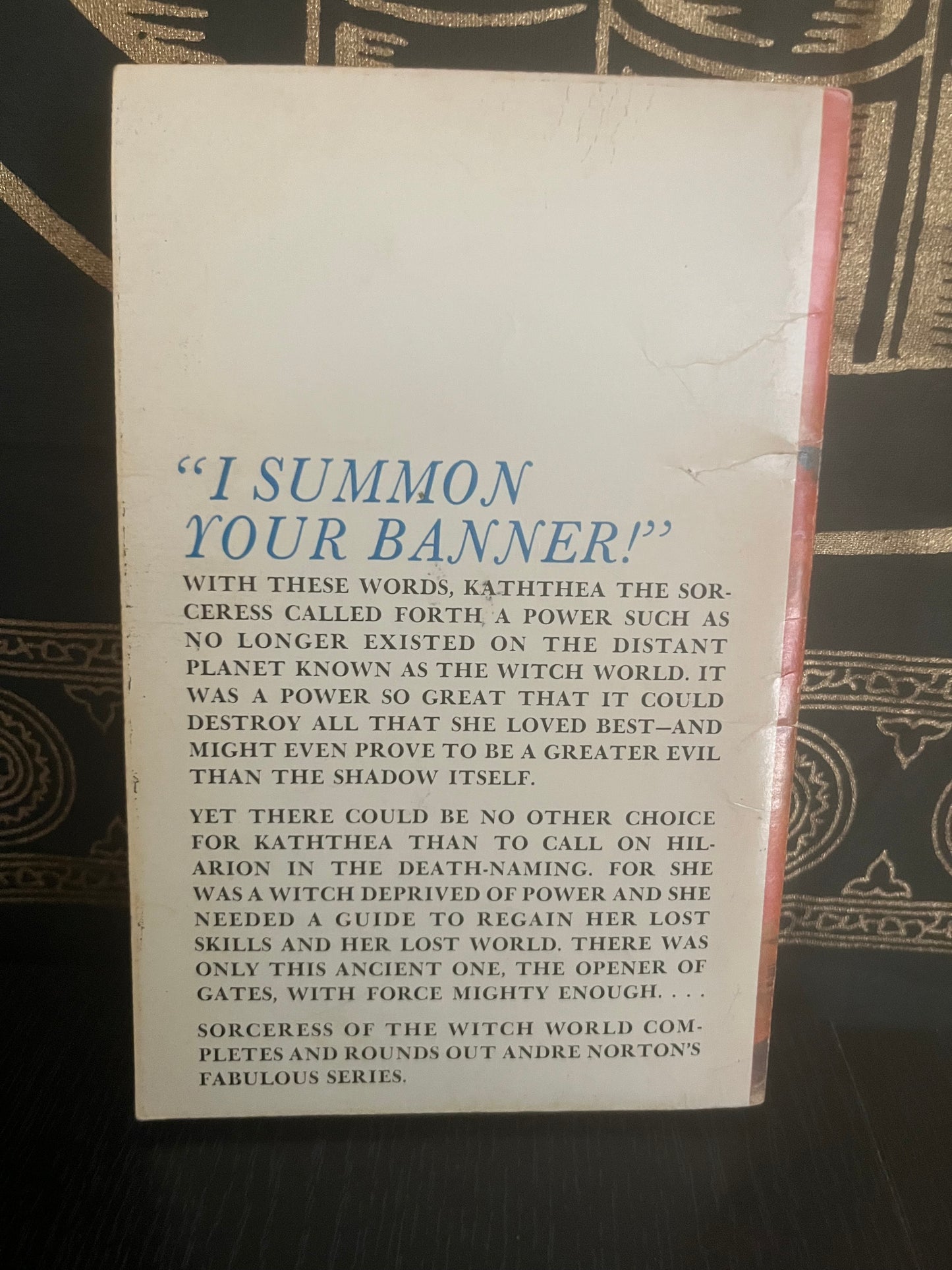 Sorceress of the Witch World by Andre Norton (1968 1st edition Ace)