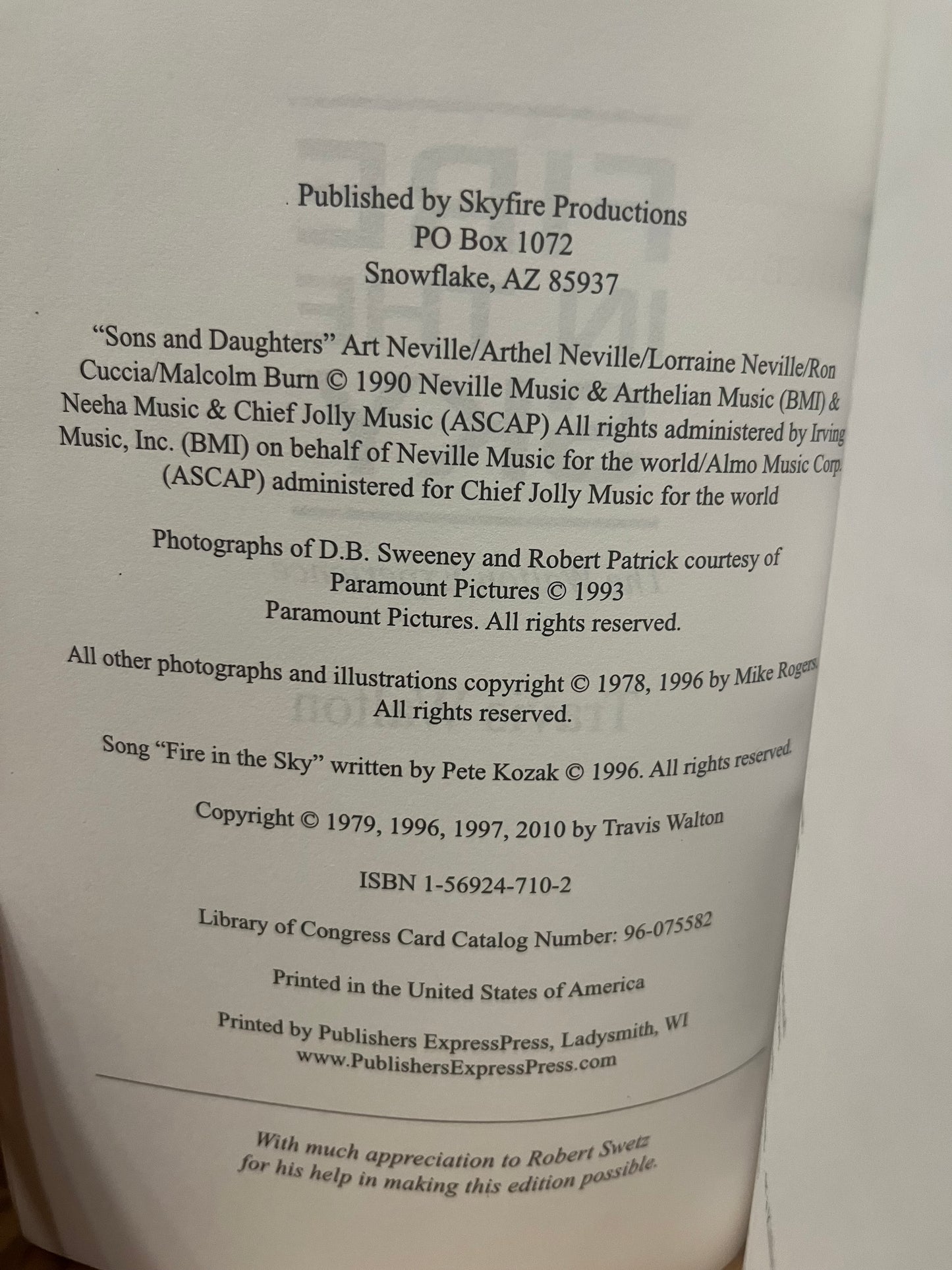 Fire in the Sky by Travis Walton (2010 PB edition)