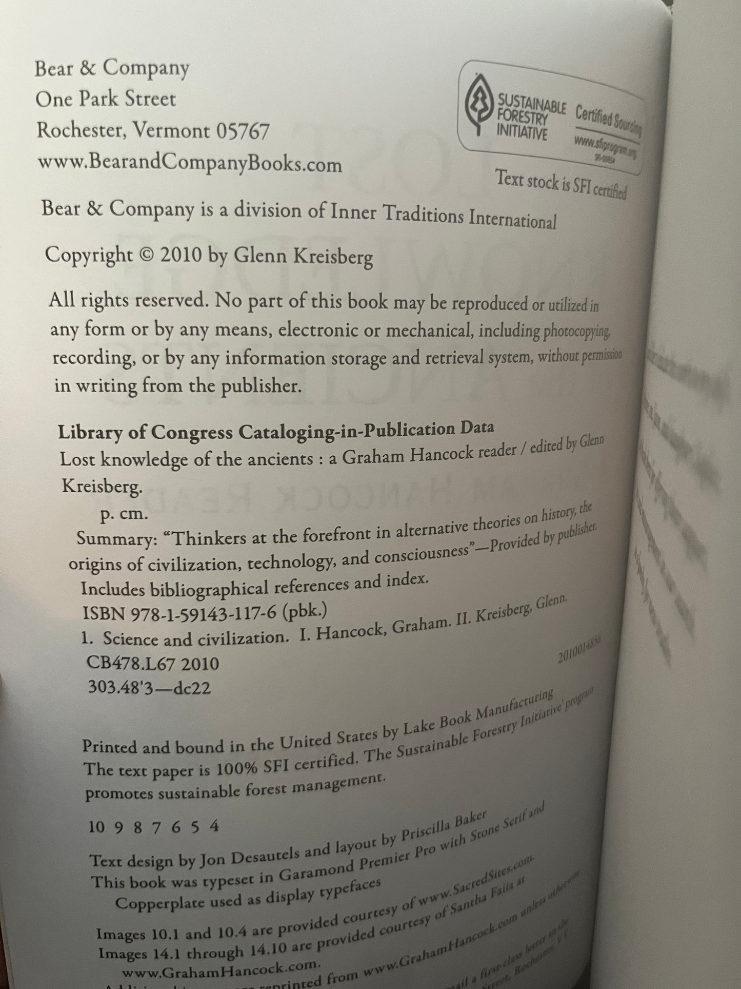 Lost Knowledge of the Ancients: A Graham Hancock Reader (Edited by Glenn Kreisberg)