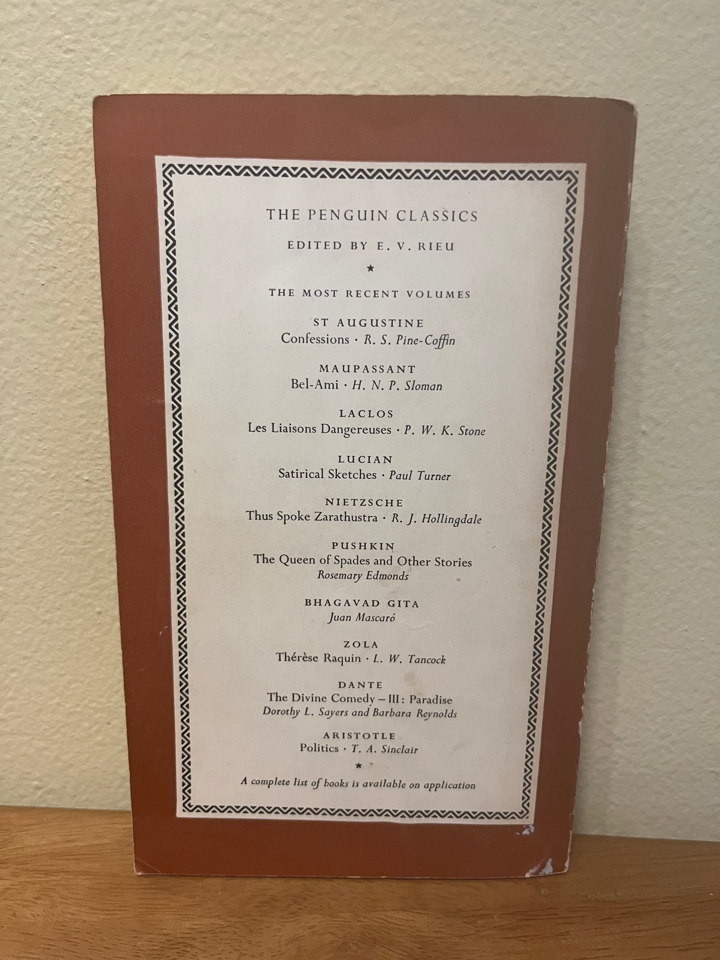 The Oresteian Trilogy by Aeschylus (1962 Penguin Classics)