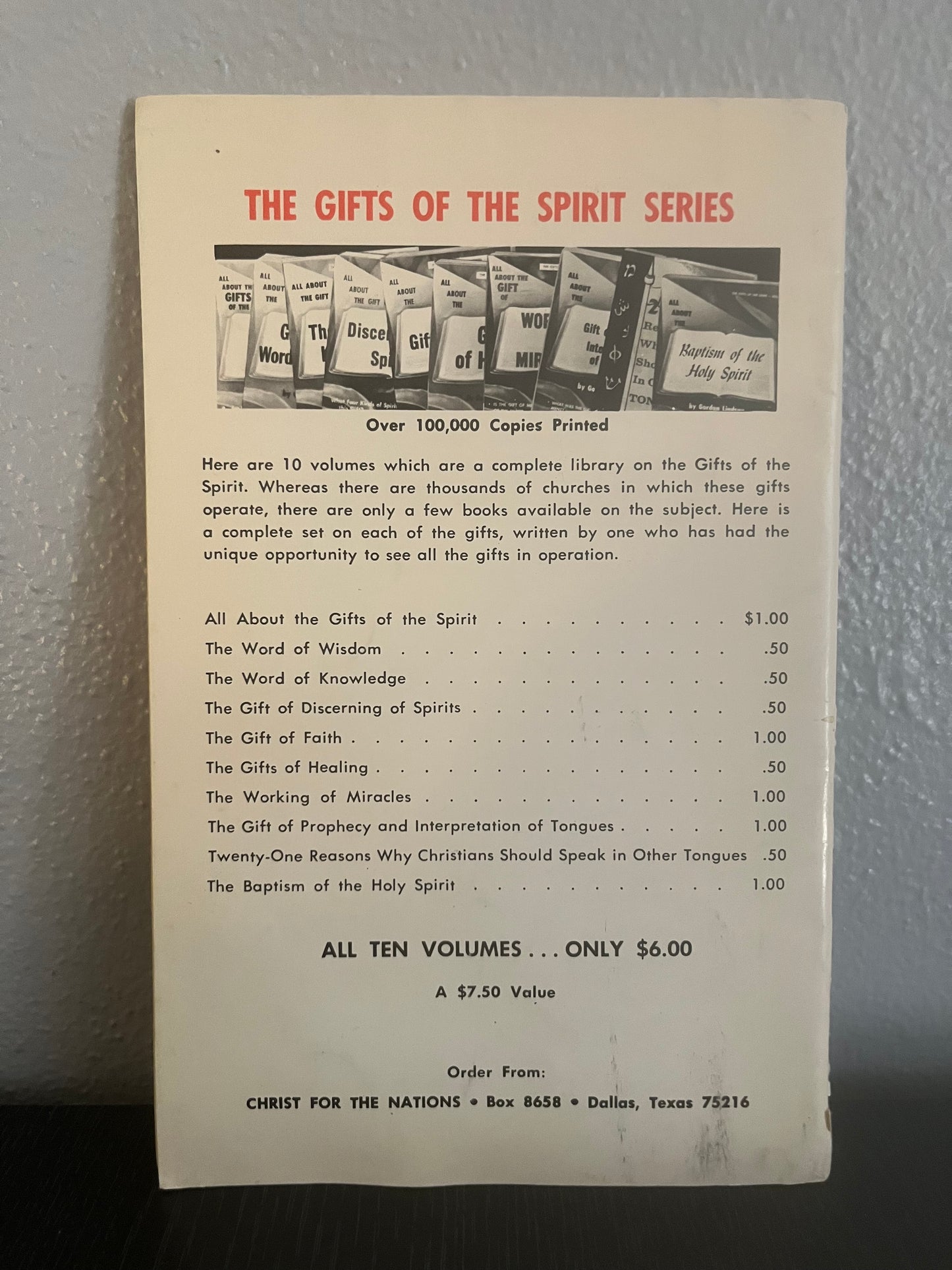 Satan Fallen Angels and Demons Series by Gordon Lindsay - 3 Volume Lot (1967)