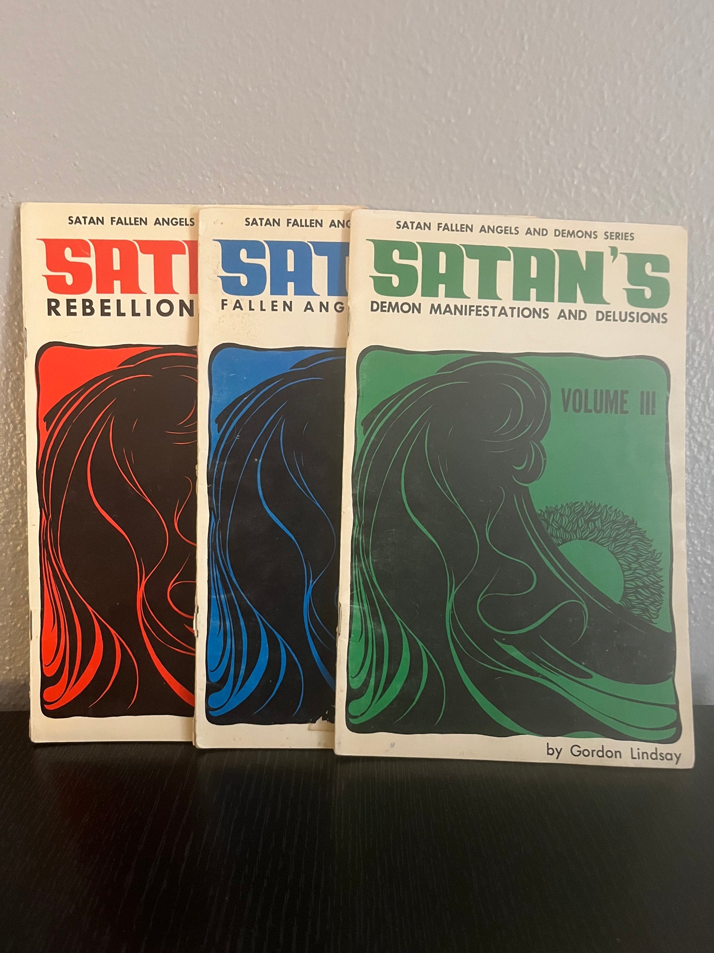 Satan Fallen Angels and Demons Series by Gordon Lindsay - 3 Volume Lot (1967)