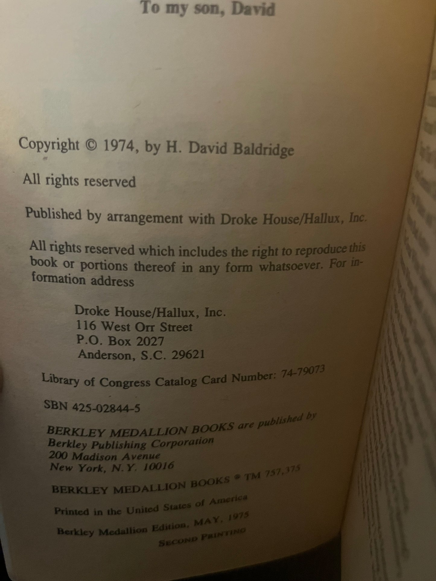 Shark Attack by H. David Baldridge