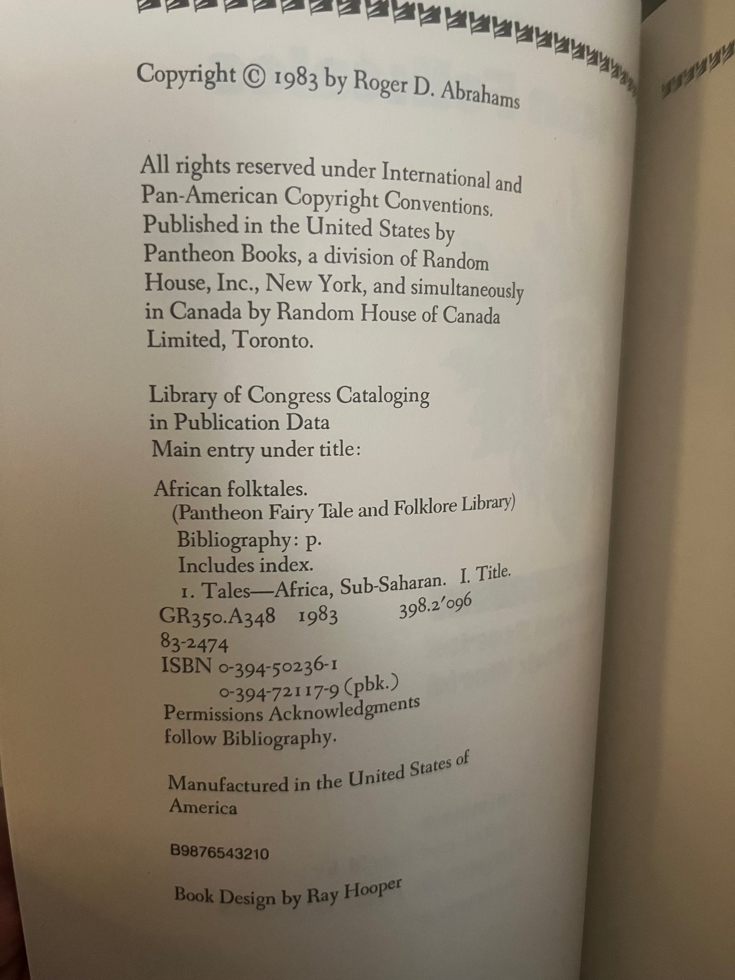 African Folk Tales by Roger D. Abrahams