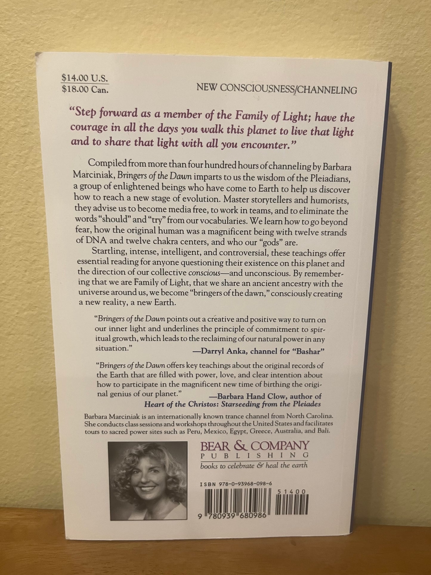 Bringers of the Dawn: Teachings From the Pleiadians by Barbara Marciniak
