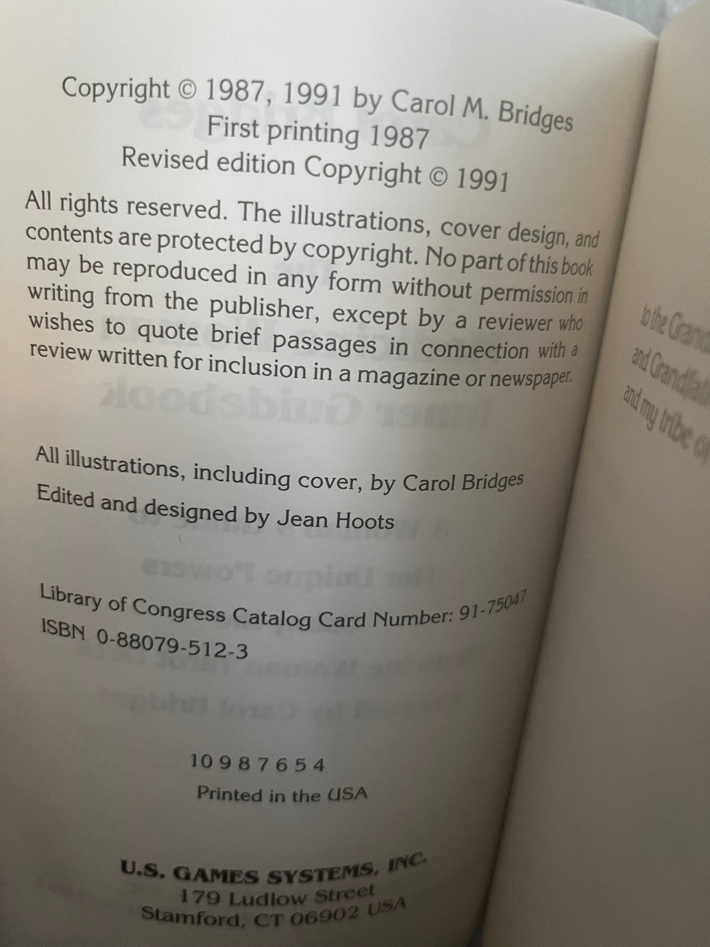 The Medicine Woman Inner Guidebook by Carol Bridges (book only)