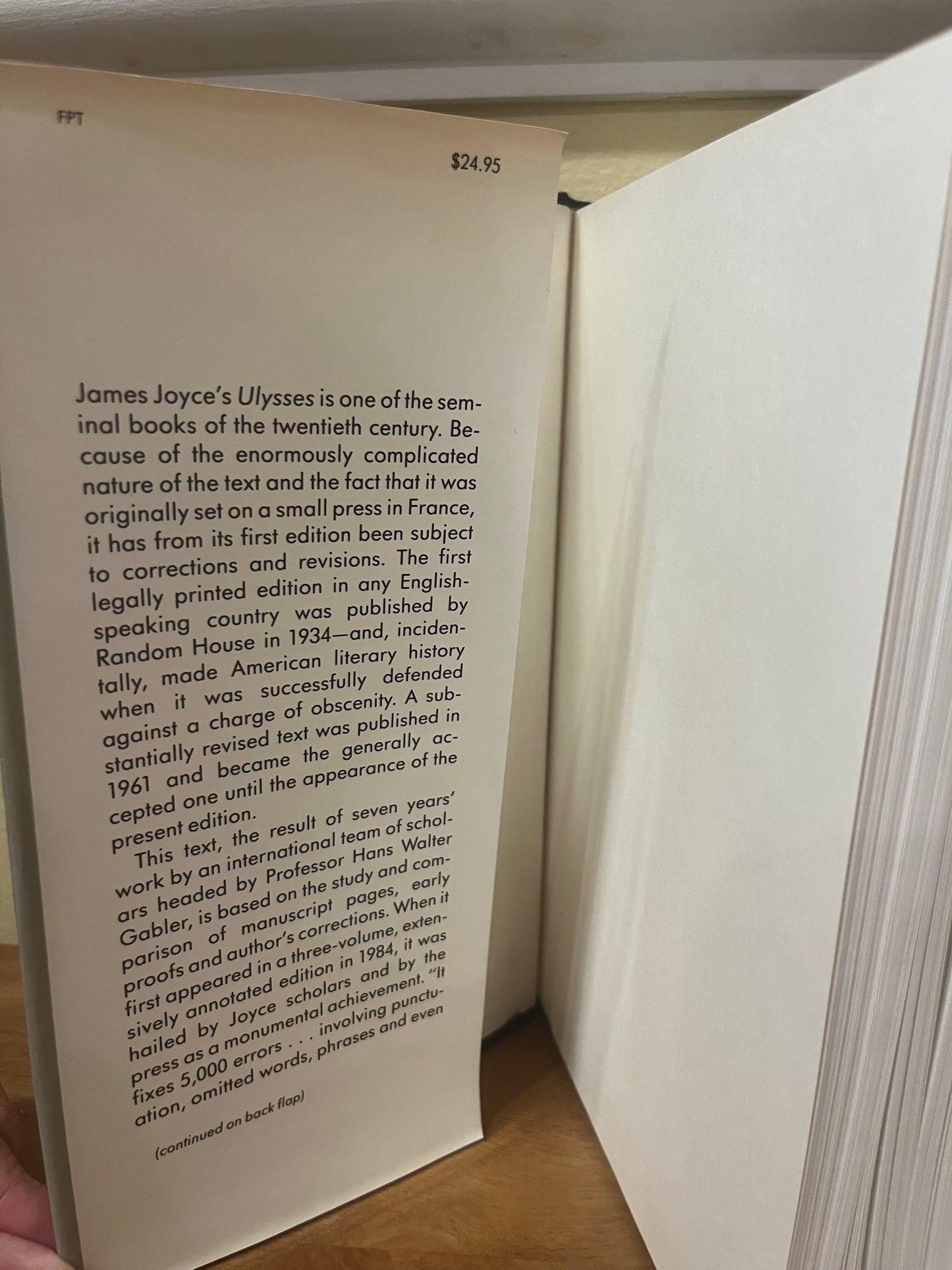 Ulysses - The Corrected Text (1986 First Edition)