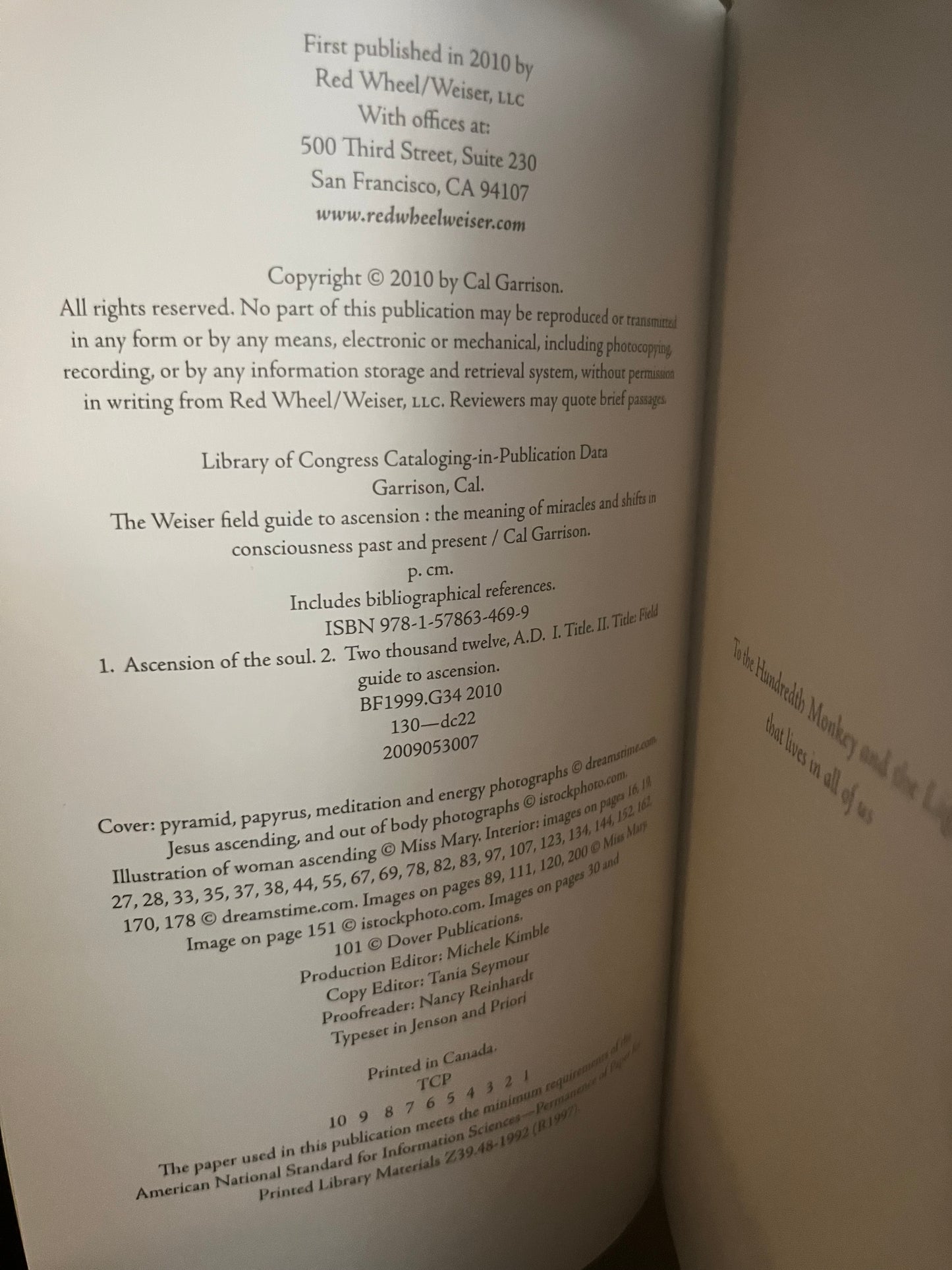 The Weiser Field Guide to Ascension by Cal Garrison