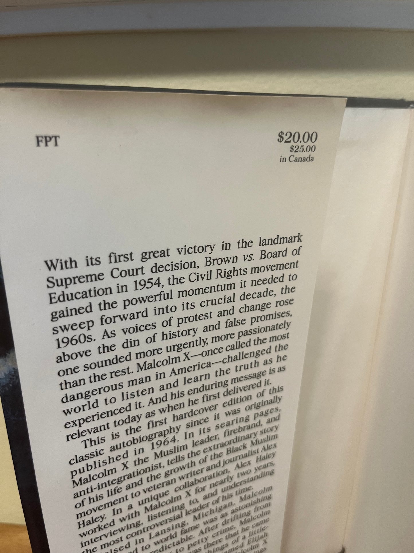 The Autobiography of Malcolm X (As Told to Alex Haley) 1992