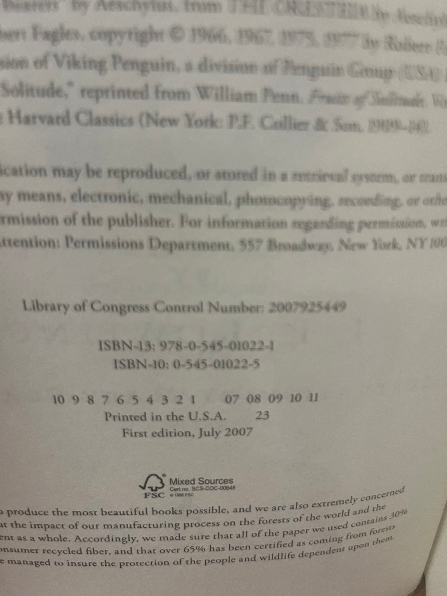 Harry Potter and the Deathly Hallows Rare 1st Edition Page 759 Error!