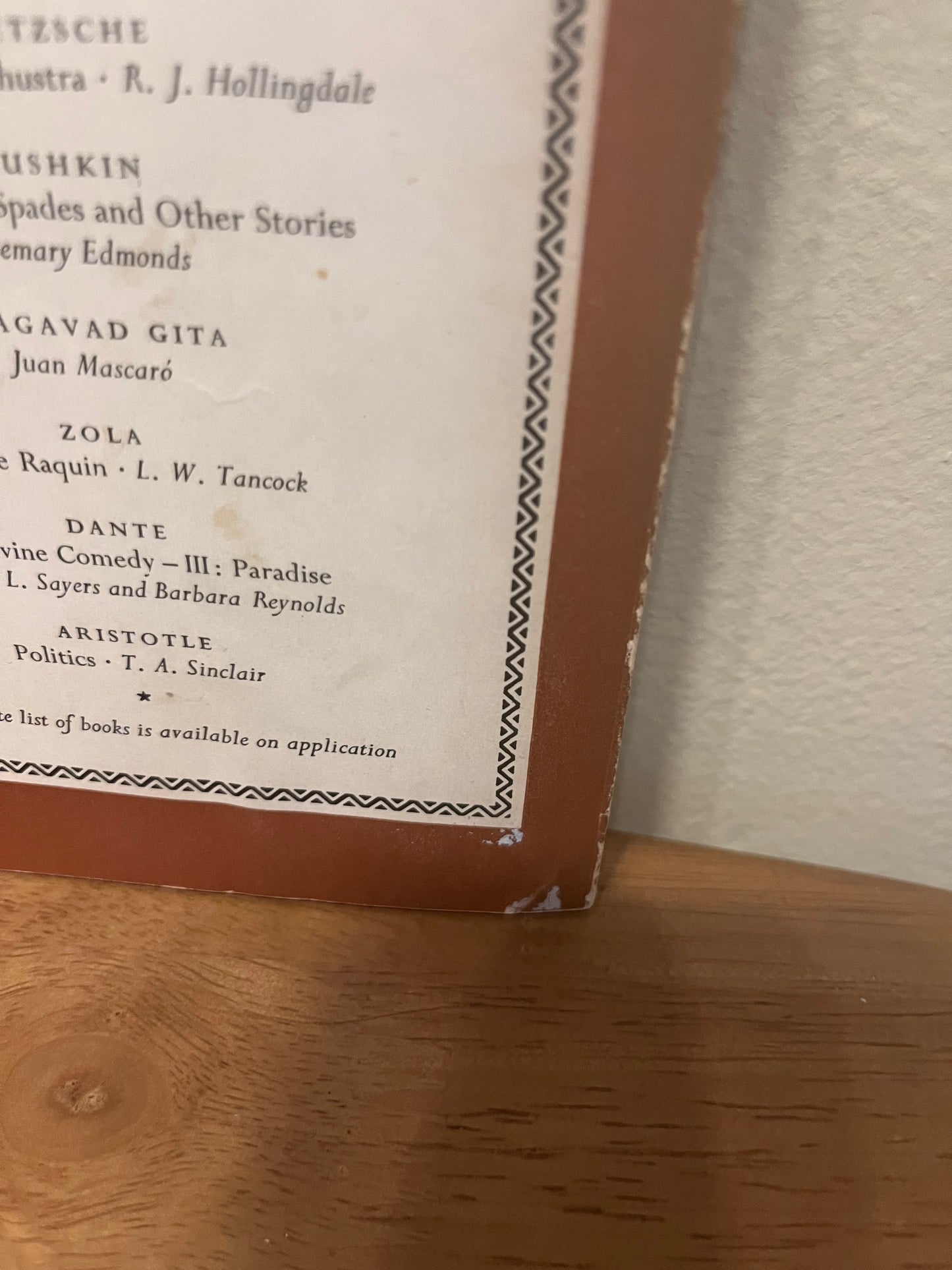 The Oresteian Trilogy by Aeschylus (1962 Penguin Classics)