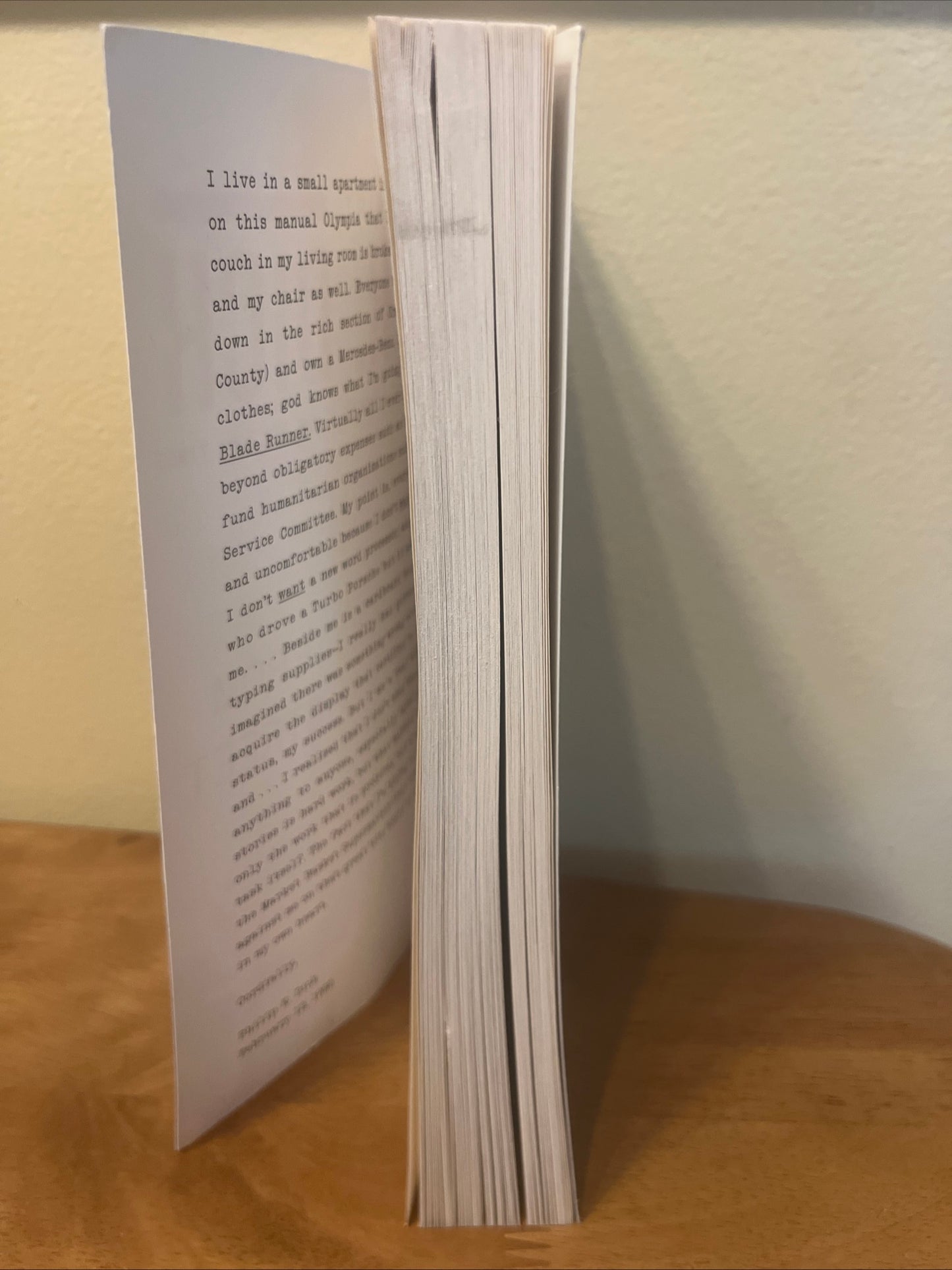Voices From the Street by Philip K Dick (First Edition Advance Reading Copy Paperback / Includes Letters From Publisher)