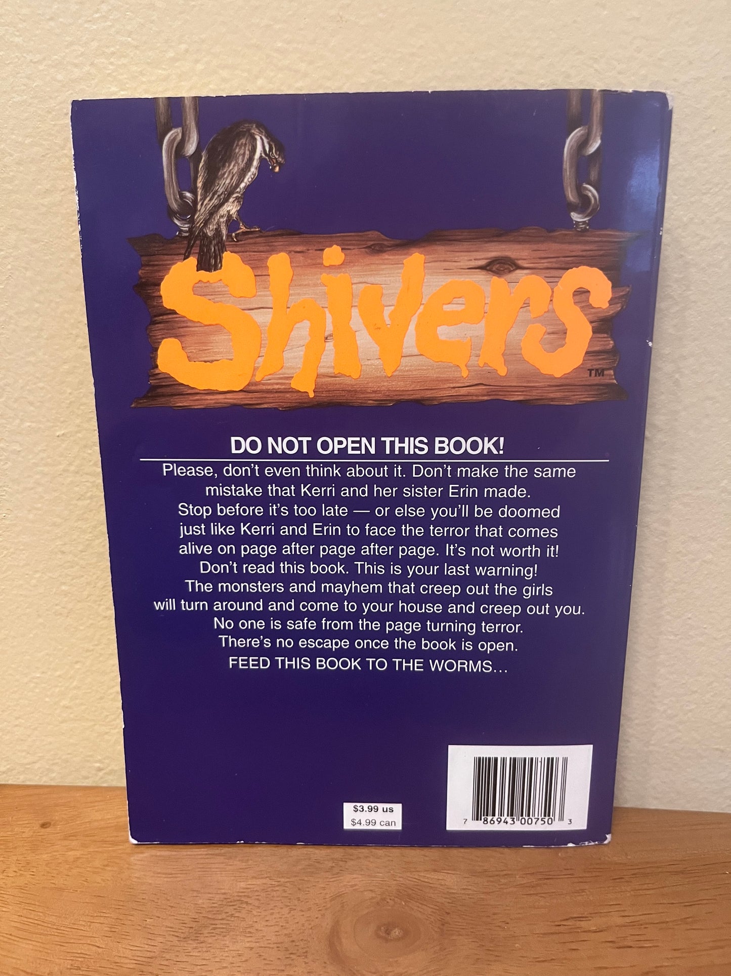 Shivers #29 The Terrible Terror Book by M. D. Spenser