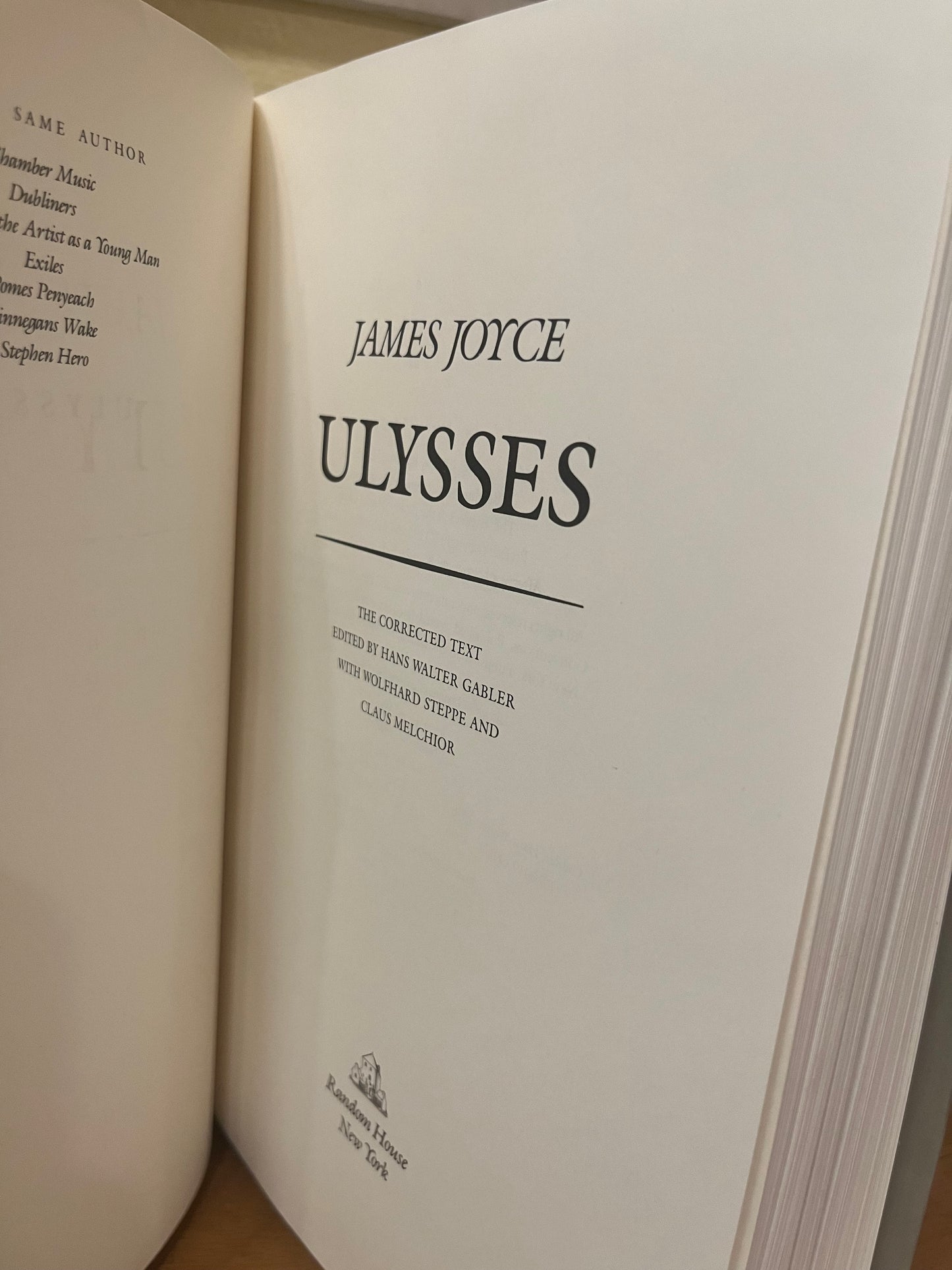 Ulysses - The Corrected Text (1986 First Edition)