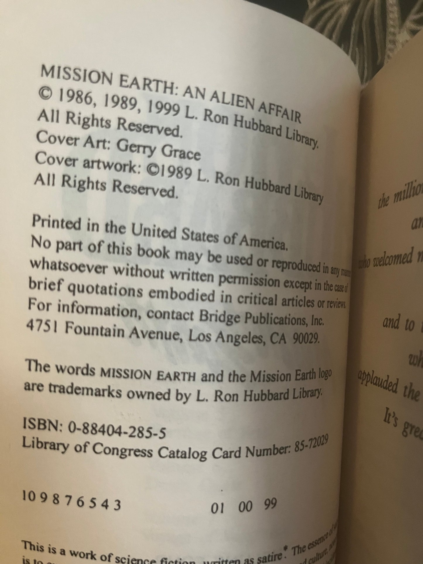 An Alien Affair by L. Ron Hubbard (1999)