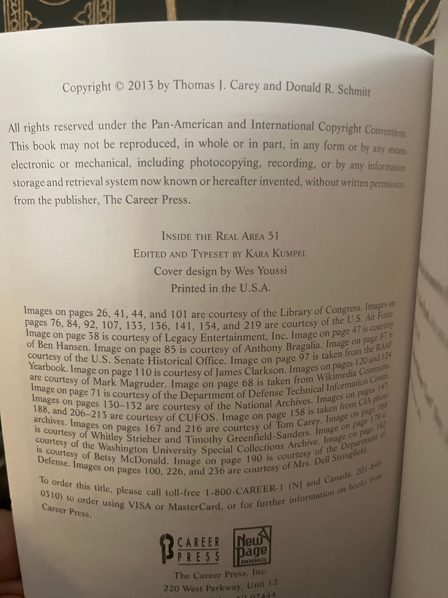 Inside the Real Area 51 by Thomas J. Carey & Donald R. Schmitt