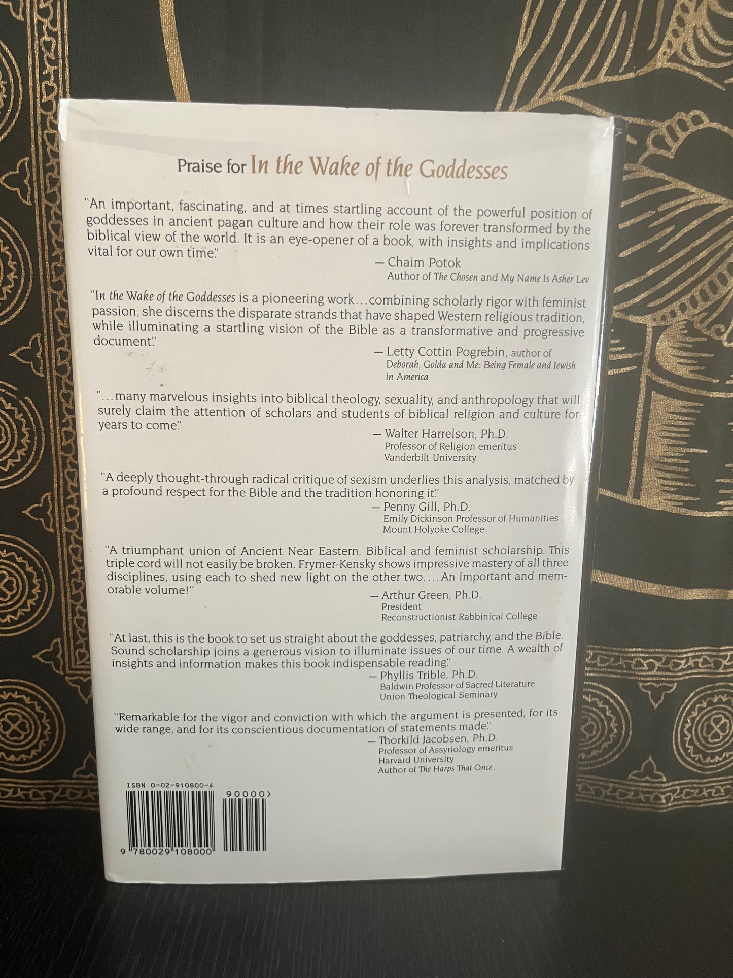 In the Wake of the Goddess by Tikva Frymer-Kensky