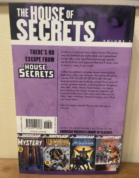 Showcase Presents House of Secrets Volume 1 (DC Comics 2008 First Printing)