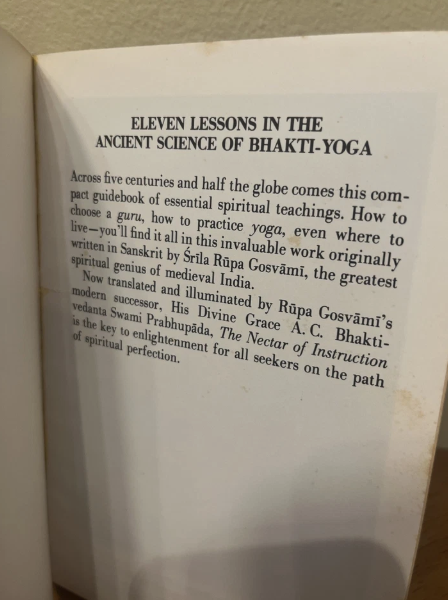 The Nectar Of Instruction by AC Bhaktivedanta Swami Prabhupada 1975 2nd Printing